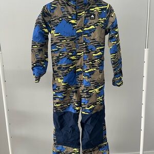 Burton Navy Fleece Jacket/Snowsuits/One Pieces